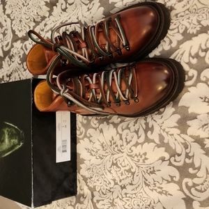 boots magnanni size 7M39 Montana 22622 Cognac 19799 black napa merino used l
